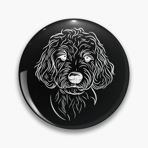 Item preview, Goldendoodle Line Art Design - White Minimalist Art for Goldendoodle Lovers designed and sold by meganohm.