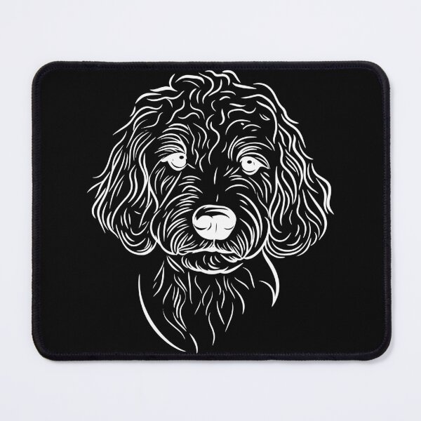 Item preview, Goldendoodle Line Art Design - White Minimalist Art for Goldendoodle Lovers designed and sold by meganohm.