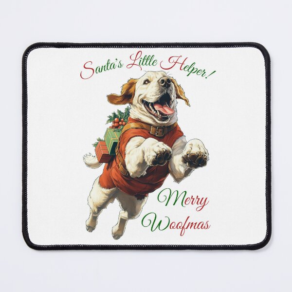 Item preview, Santa's Little Helper Dog, Christmas Dog Art, Festive Pet Illustration, Holiday Dog Design, Merry Woofmas Dog designed and sold by BukkyStory.