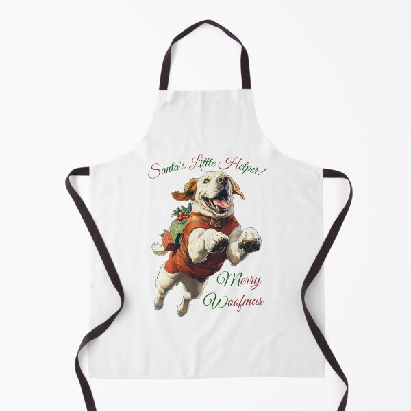 Item preview, Santa's Little Helper Dog, Christmas Dog Art, Festive Pet Illustration, Holiday Dog Design, Merry Woofmas Dog designed and sold by BukkyStory.