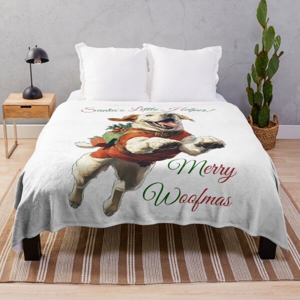 Item preview, Santa's Little Helper Dog, Christmas Dog Art, Festive Pet Illustration, Holiday Dog Design, Merry Woofmas Dog designed and sold by BukkyStory.