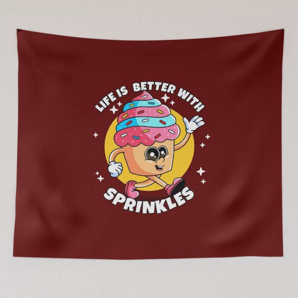 Item preview, Life is better with sprinkles cupcake designed and sold by messy-nessie.