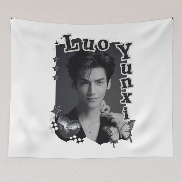 Item preview, Luo Yunxi C-Drama Actor Black and White Collage Design designed and sold by AJUNICE STUDIO.