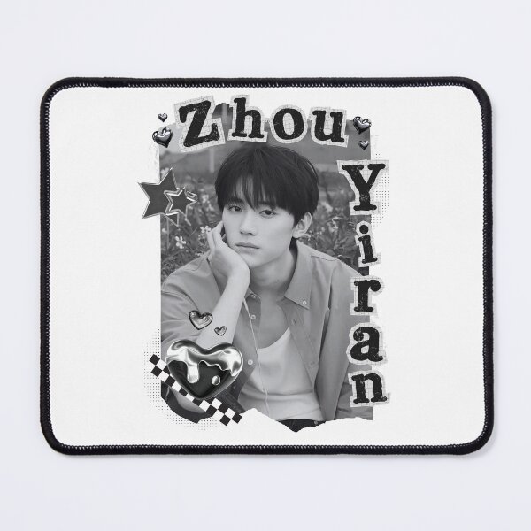 Item preview, Zhou Haoran C-Drama Actor Black and White Collage Design designed and sold by AJUNICE STUDIO.