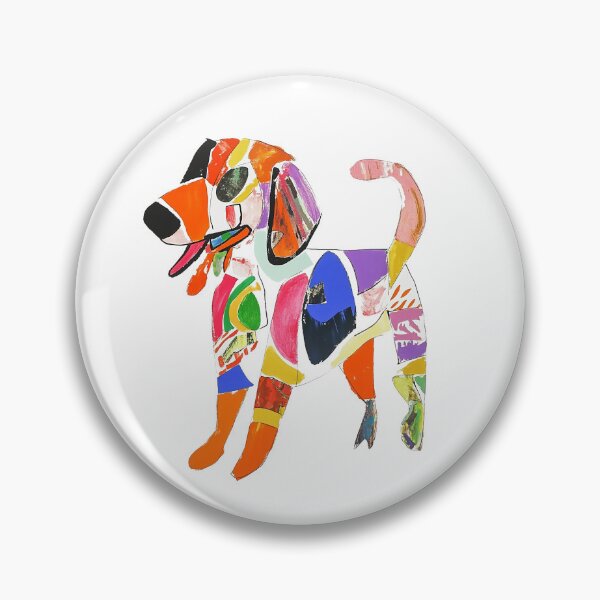 Item preview, Abstract Colorful Playful Dog designed and sold by ChrisPaulArt.