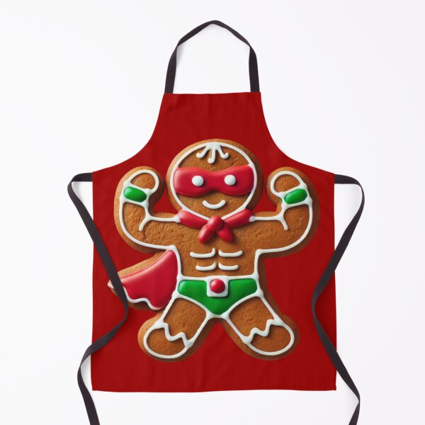Item preview, GINGERBREAD COOKIE MAN HERO SUPER STRONG CHRISTMAS COOKIE designed and sold by Arts4U.