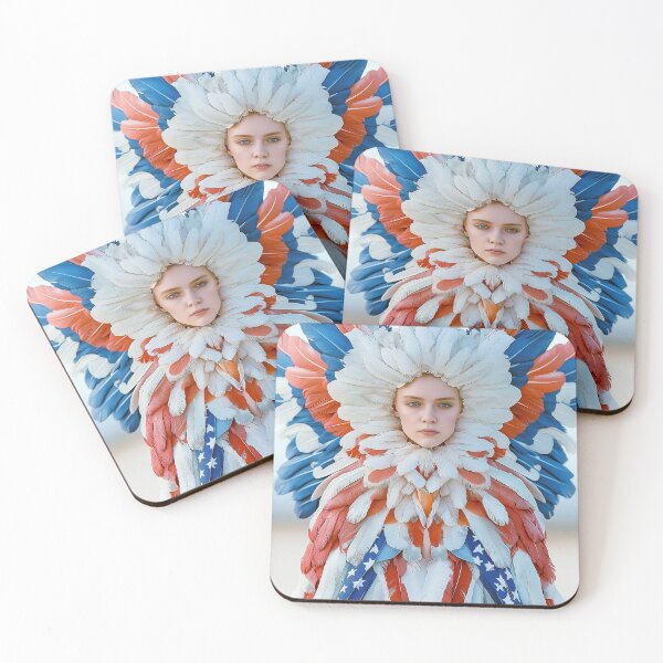 Item preview, "Elaborate Eagle Costume in USA Flag Palette" designed and sold by MacroArtHub.
