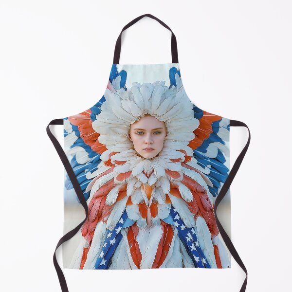 Item preview, "Elaborate Eagle Costume in USA Flag Palette" designed and sold by MacroArtHub.