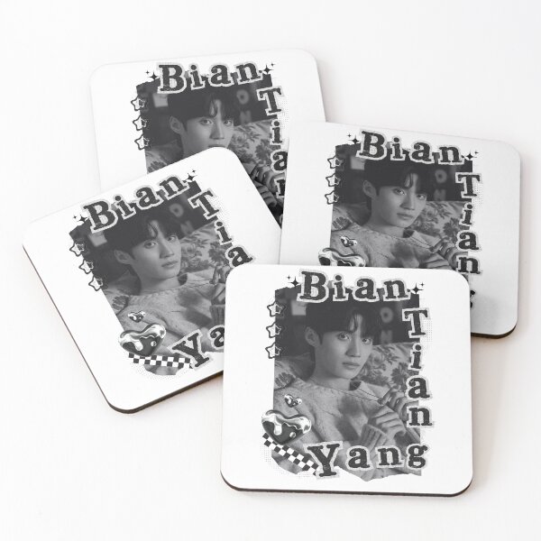 Item preview, Bian Tian Yang C-Drama Actor Black and White Collage Design designed and sold by AJUNICE STUDIO.