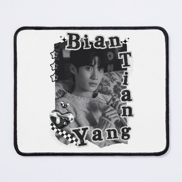 Item preview, Bian Tian Yang C-Drama Actor Black and White Collage Design designed and sold by AJUNICE STUDIO.