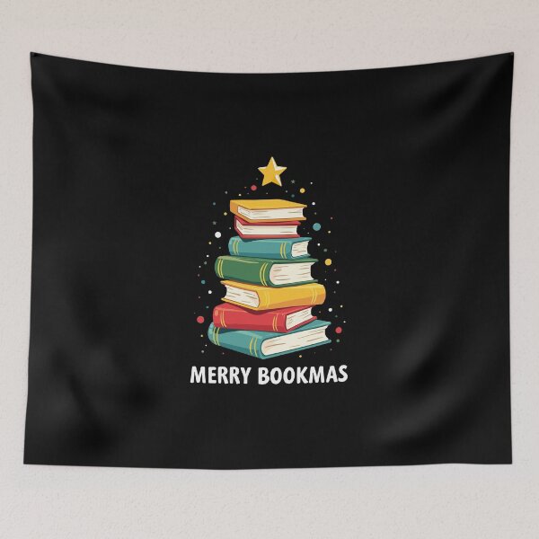 Item preview, Merry Bookmas - Holiday Cheer for Book Lovers designed and sold by HandicraftArt.