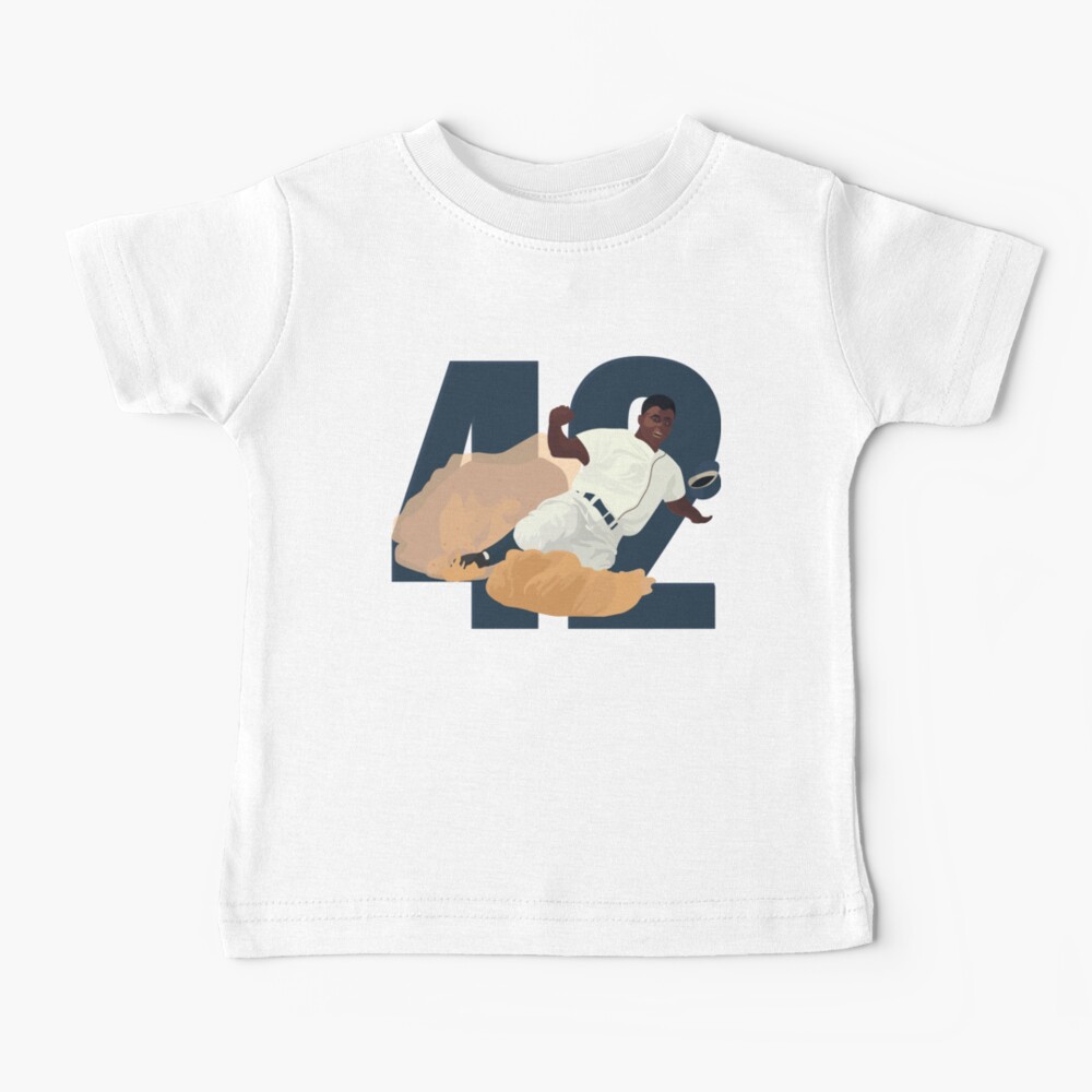Jackie Robinson 42 Baby T-Shirt for Sale by KirbyW