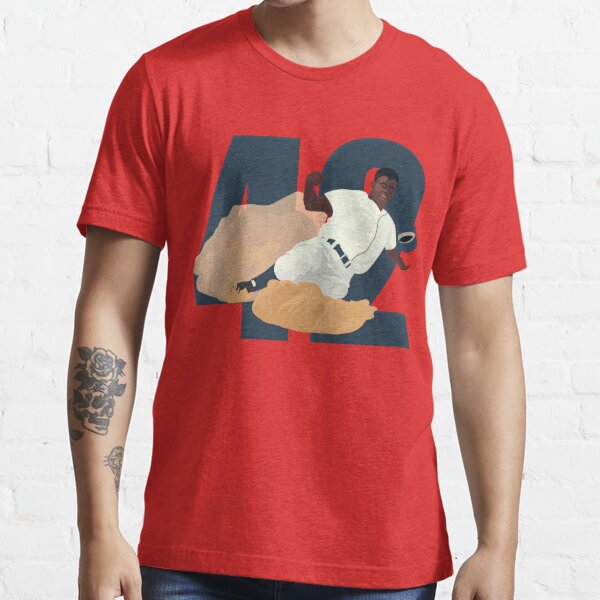 Jackie Robinson #42 Essential Tee M / Triblend Blue