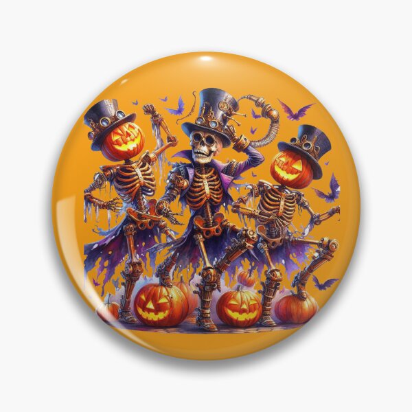 Item preview,  Pumkin Head Skeletons Steampunk Style designed and sold by 502Templates.