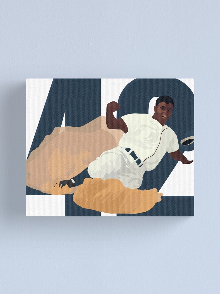 Jackie Robinson of The Brooklyn Dodgers | Canvas Wall Art | 20x16 | Great Big Canvas