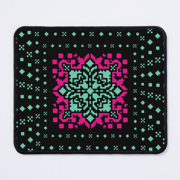 Item preview, The charming ornament/ magenta, turquoise designed and sold by My-fake-places.