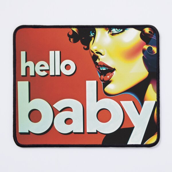 Item preview, hello baby retro poster designed and sold by musclebrandings.