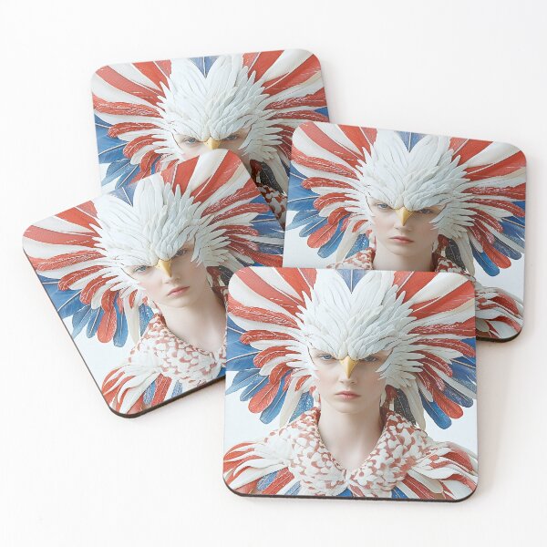 Item preview, "Eagle and Flag-Themed Masterpiece Couture" designed and sold by MacroArtHub.