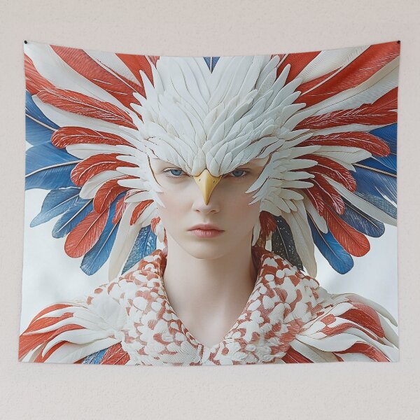 Item preview, "Eagle and Flag-Themed Masterpiece Couture" designed and sold by MacroArtHub.