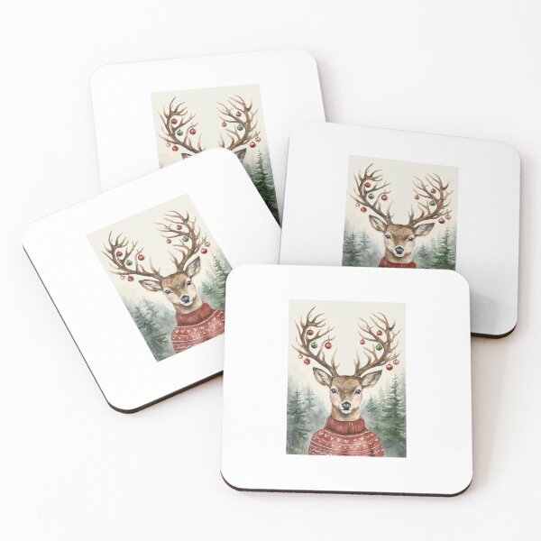 Item preview, Whimsical Deer Wearing a Sweater designed and sold by MamaHiba.