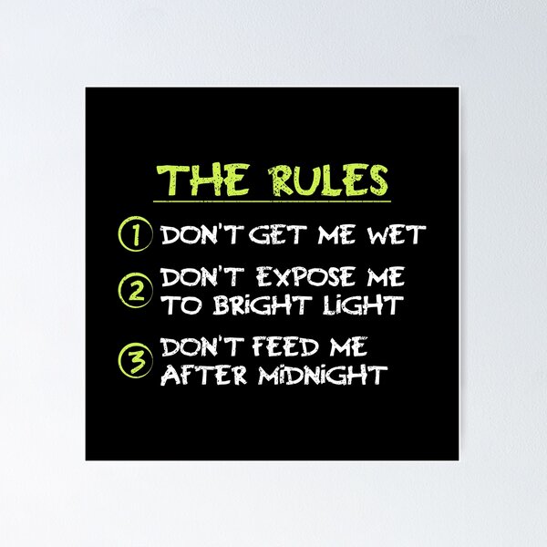 Item preview, My three Rules - 80s movies designed and sold by sachpica.