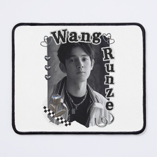 Item preview, Wang Runze C-Drama Actor Black and White Collage Design designed and sold by AJUNICE STUDIO.