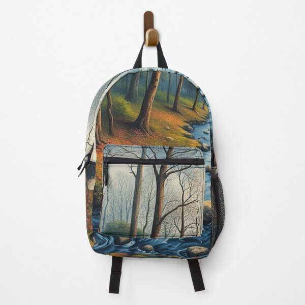 Item preview, Tranquil Spring Forest with River and Towering Beech Trees designed and sold by hjian8219.