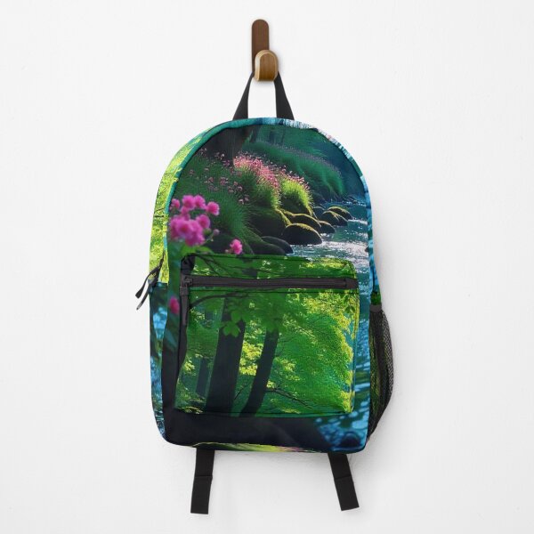 Item preview, Tranquil Spring Forest with River and Towering Beech Trees designed and sold by hjian8219.