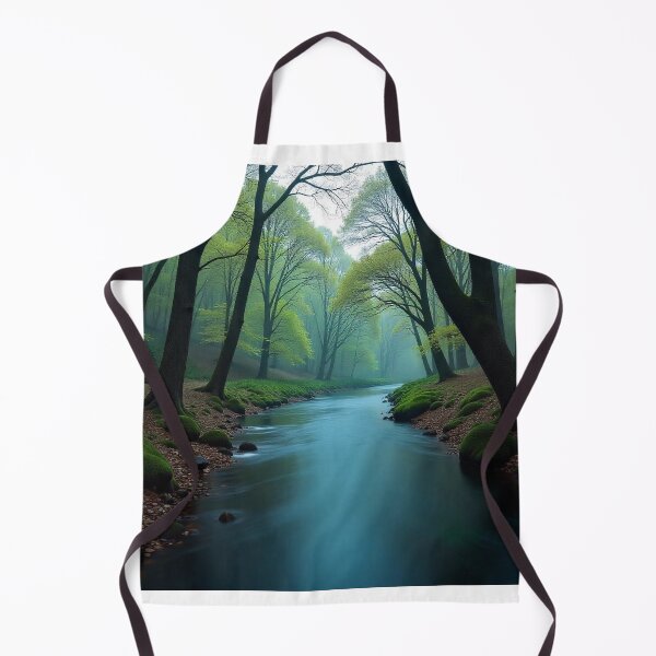 Item preview, Tranquil Spring Forest with River and Towering Beech Trees designed and sold by hjian8219.