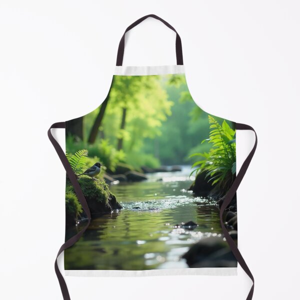 Item preview, Tranquil Spring Forest with River and Towering Beech Trees designed and sold by hjian8219.