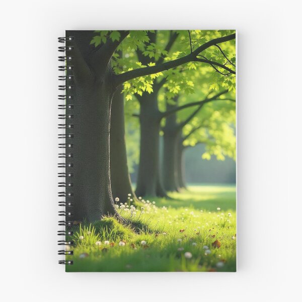 Item preview, Tranquil Spring Forest with River and Towering Beech Trees designed and sold by hjian8219.
