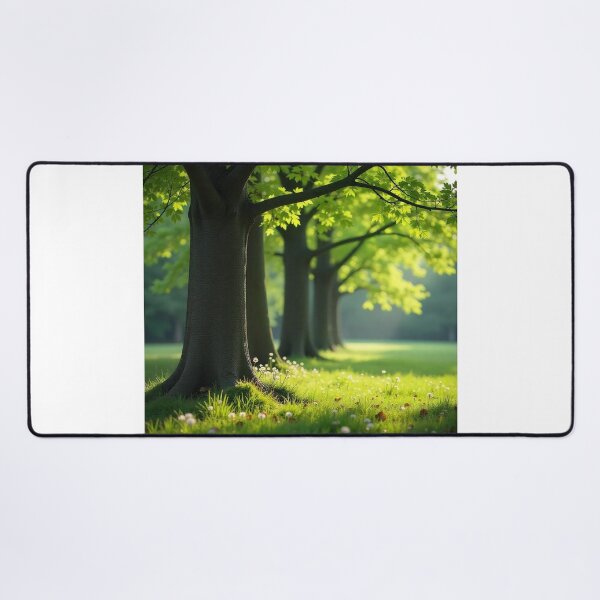Item preview, Tranquil Spring Forest with River and Towering Beech Trees designed and sold by hjian8219.