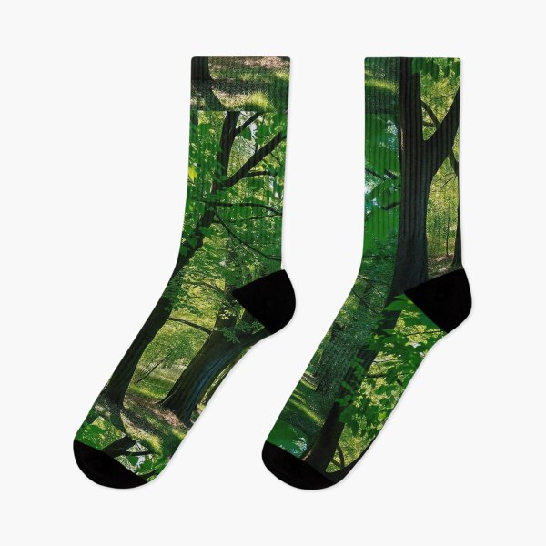 Item preview, Tranquil Spring Forest with River and Towering Beech Trees designed and sold by hjian8219.