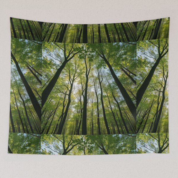 Item preview, Tranquil Spring Forest with River and Towering Beech Trees designed and sold by hjian8219.