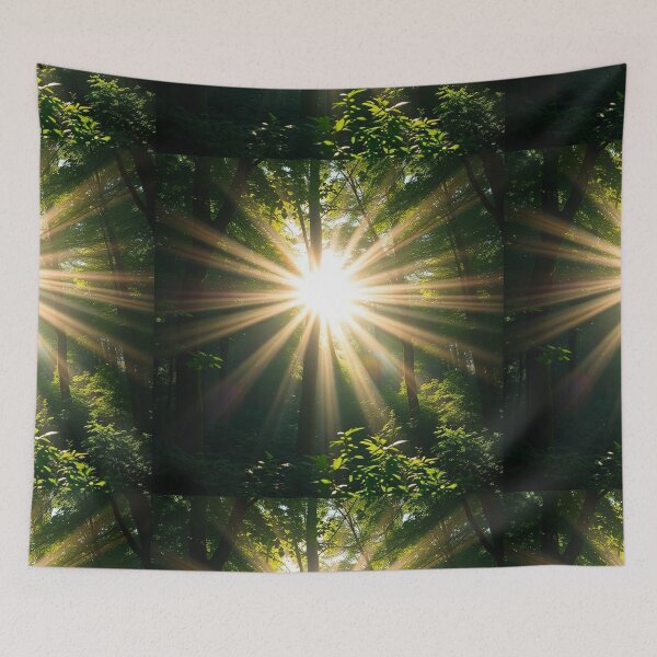 Item preview, Tranquil Spring Forest with River and Towering Beech Trees designed and sold by hjian8219.