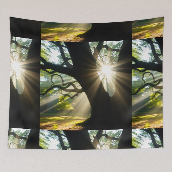 Item preview, Tranquil Spring Forest with River and Towering Beech Trees designed and sold by hjian8219.