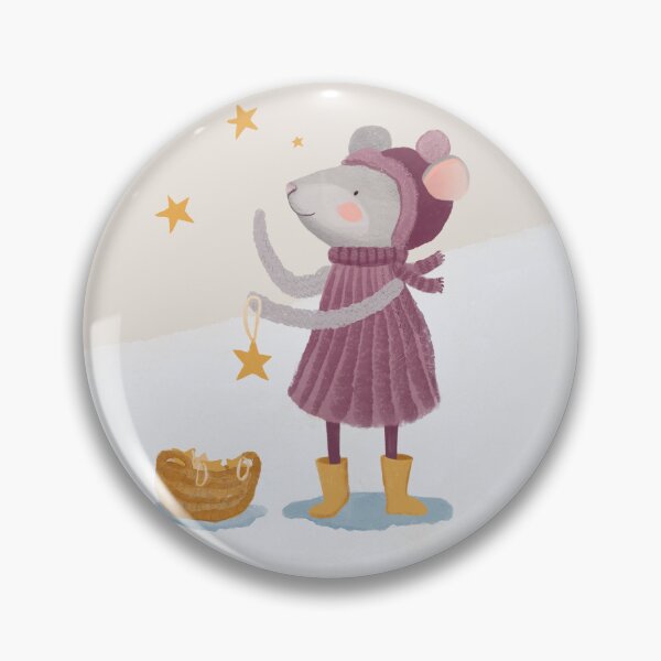 Item preview, Christmas mouse hanging up stars designed and sold by frabbita.