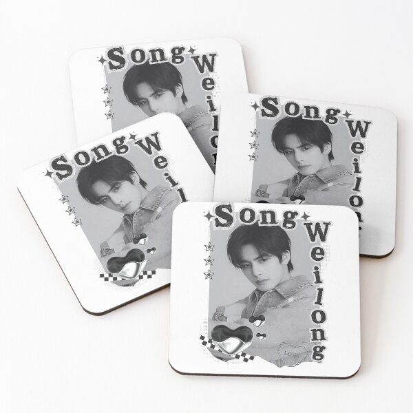 Item preview, Song Weilong C-Drama Actor Black and White Collage Design designed and sold by AJUNICE STUDIO.