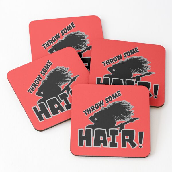 Item preview, Throw Some Hair Rock and Roll Design designed and sold by TMG Tees.