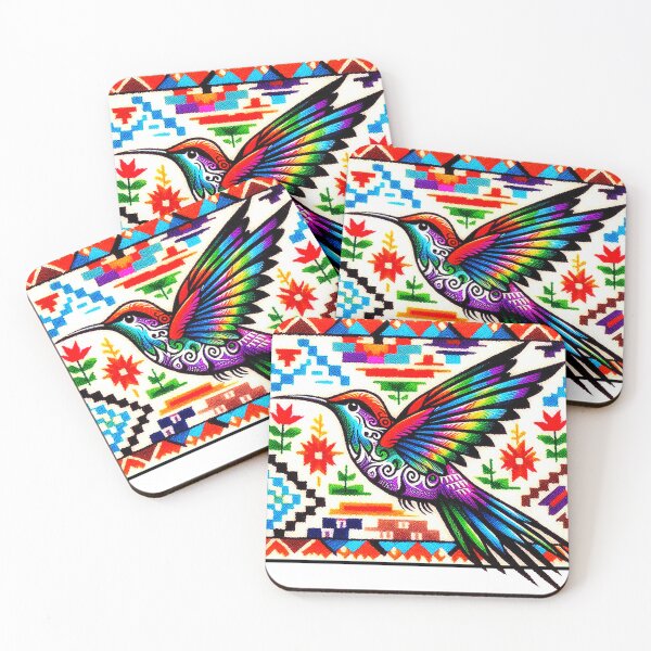 Item preview, Hummingbirds on Southwestern Tile designed and sold by NativeGraffix.