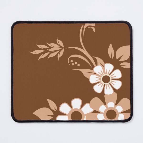 Item preview, Floral and Swirls On brown designed and sold by studioart.