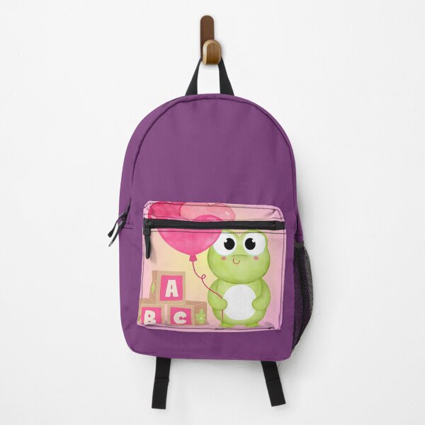 Item preview, Cute Green Frog, ABC Blocks, Pink Heart Balloons designed and sold by shaang.