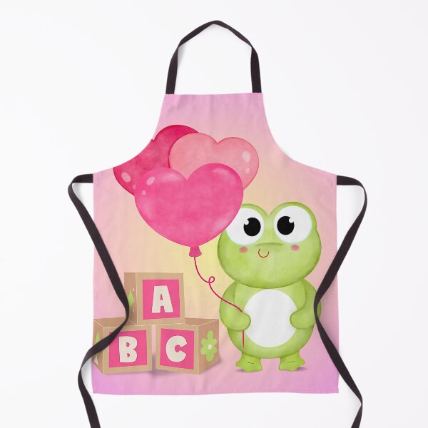 Item preview, Cute Green Frog, ABC Blocks, Pink Heart Balloons designed and sold by shaang.