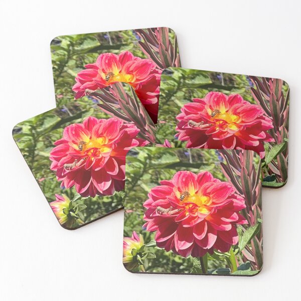 Item preview, Flower with a bee and grasshopper designed and sold by bounassik.
