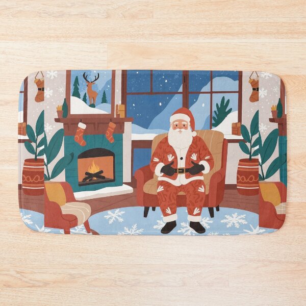 Item preview, RETRO SANTA AESTHETIC CLEAN MINIMAL LIVING ROOM ART #2 designed and sold by Arts4U.