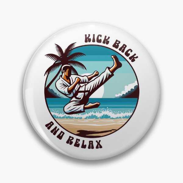 Item preview, Funny Karate Kick Back and Relax Tropical Martial Arts designed and sold by TKsTees.