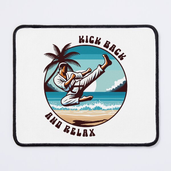 Item preview, Funny Karate Kick Back and Relax Tropical Martial Arts designed and sold by TKsTees.