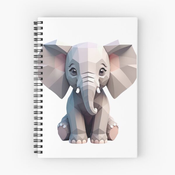 Item preview, Cute Low-Poly Elephant designed and sold by KiEgon.