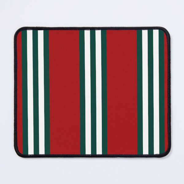 Item preview, Pine Green & White Stripes on Red designed and sold by PSCSCo.