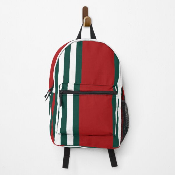 Item preview, Pine Green & White Stripes on Red designed and sold by PSCSCo.